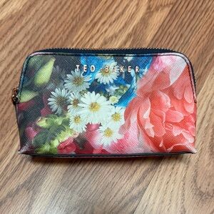 Ted Baker Floral Cosmetic Pouch in Pink, White, Blue & Green